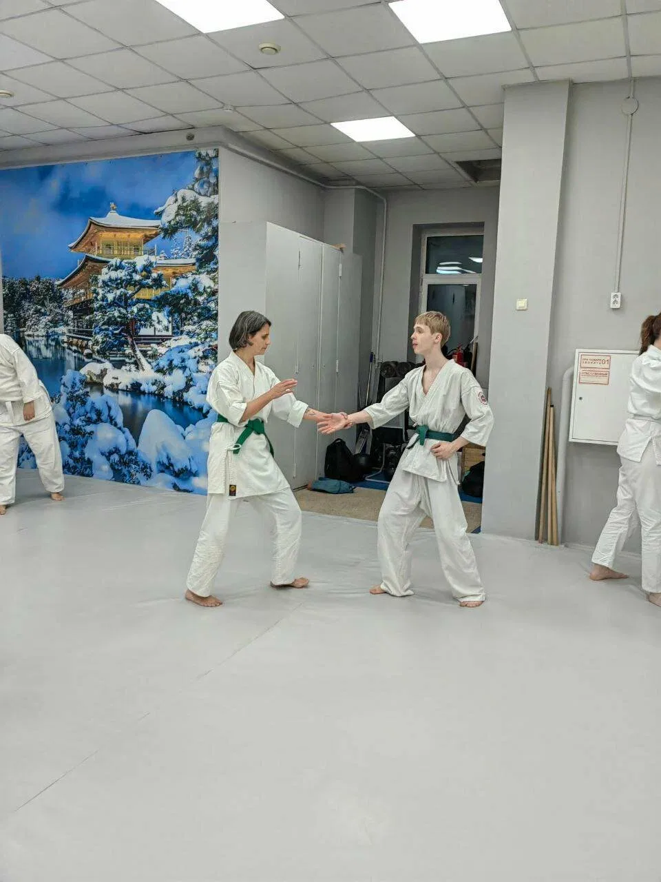 Тренировка на площади Калинина