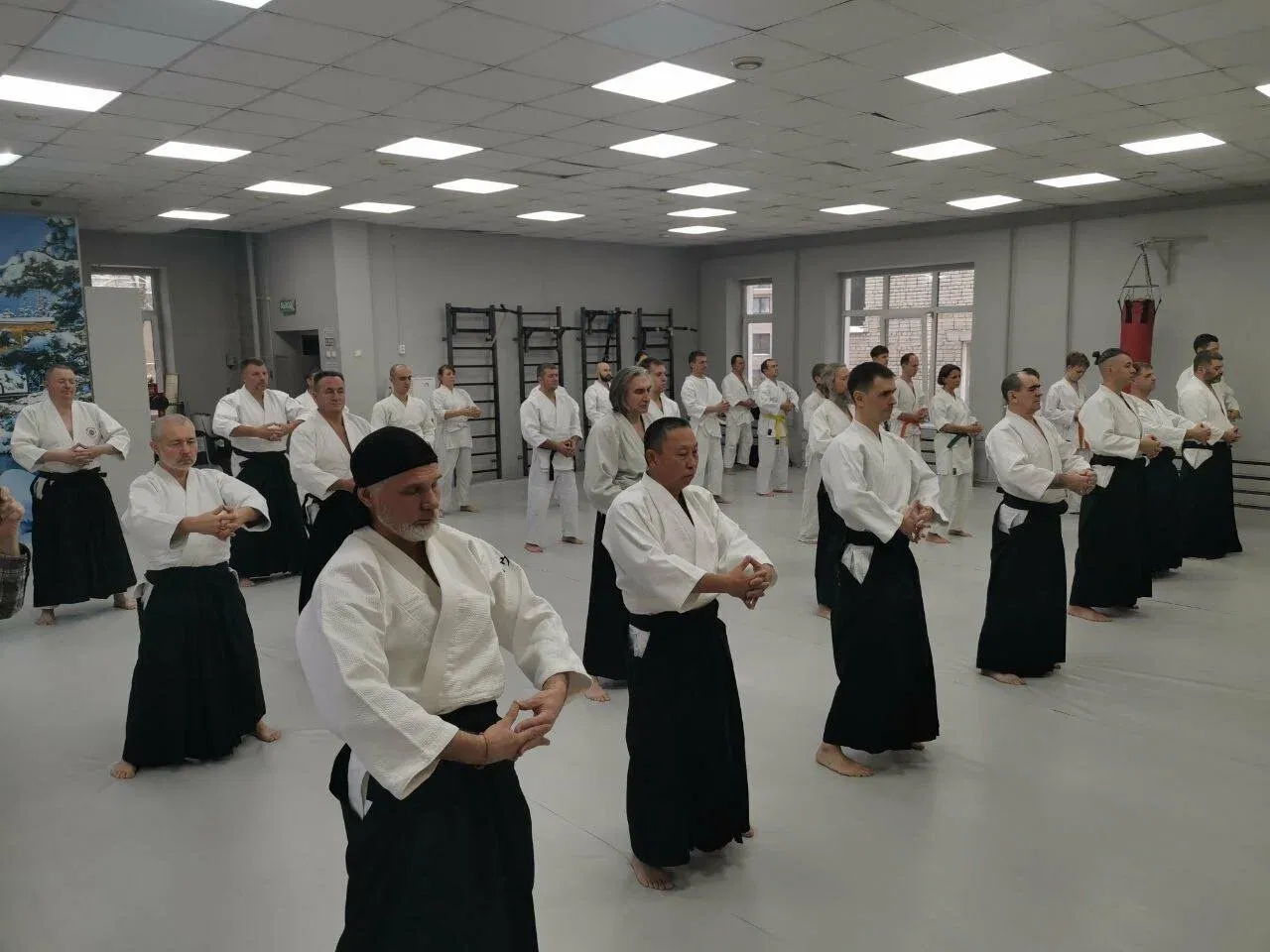 Тренировка на площади Калинина